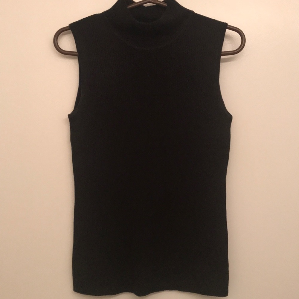 Black turtleneck sweater